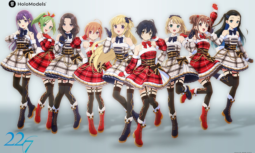 ナナニジ 22/7 ホロモデル（水着衣装）ソロブロマイド 斎藤ニコル 西浦